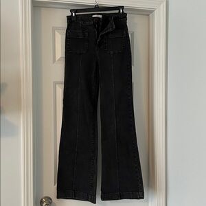LC Lauren Conrad Charcoal Wide-Leg Jeans